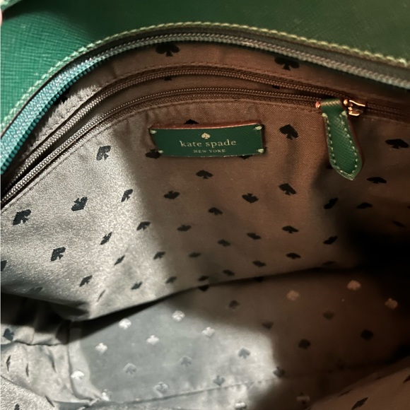 Kate Spade- deep jade green ‘Brynn’ tote bag w/bow. VGC. - Picture 6 of 6